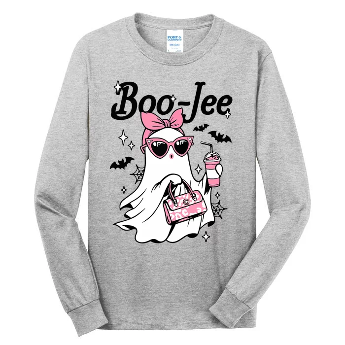 Cute Boo Jee Ghost Halloween Bandana Ghost Coffee Tall Long Sleeve T-Shirt