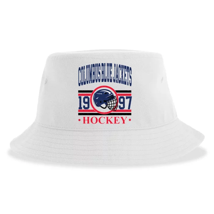 Columbus Blue Jacket Hockey Team Supporter Sustainable Bucket Hat