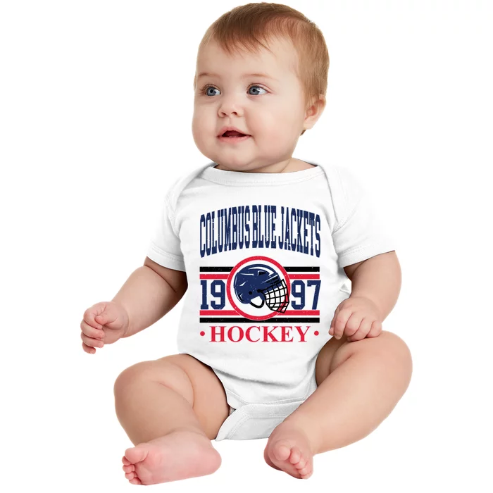 Columbus Blue Jacket Hockey Team Supporter Baby Bodysuit