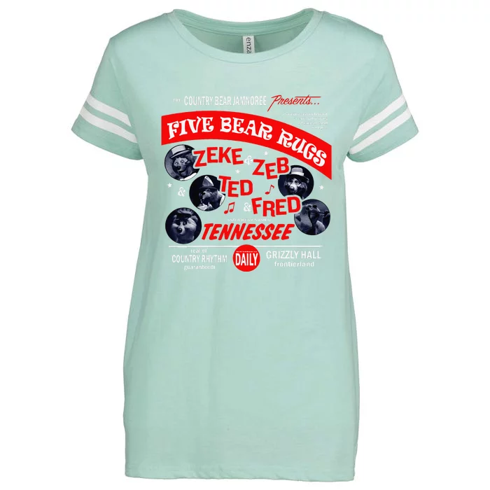 Country Bear Jamboree Real Old Country Rhythm Five Bear Rugs Enza Ladies Jersey Football T-Shirt