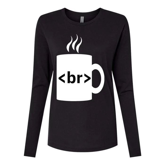 Coffee Break JavaScript Computer Science Programmer Coding Womens Cotton Relaxed Long Sleeve T-Shirt