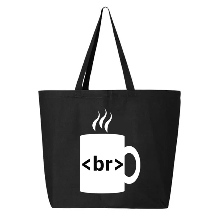 Coffee Break JavaScript Computer Science Programmer Coding 25L Jumbo Tote