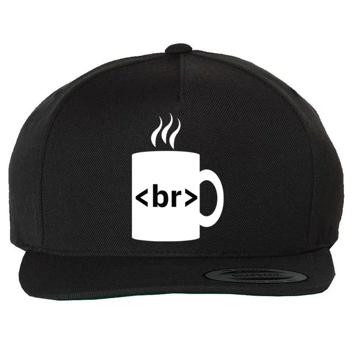 Coffee Break JavaScript Computer Science Programmer Coding Wool Snapback Cap