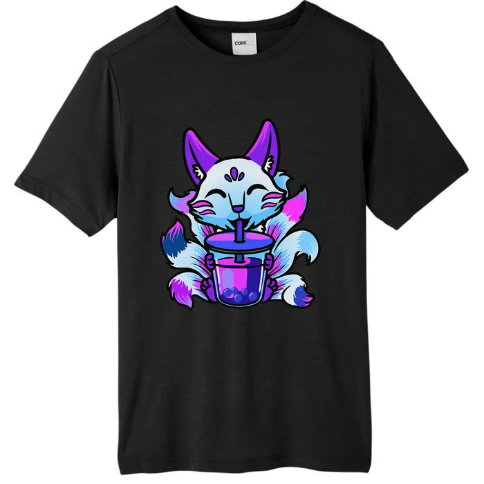 Cute Boba Japanese Bubble Tea Fox Kawaii ChromaSoft Performance T-Shirt