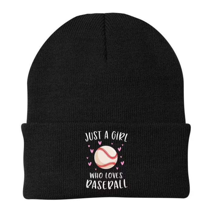 Cute Baseball Just A Who Loves Baseball Knit Cap Winter Beanie