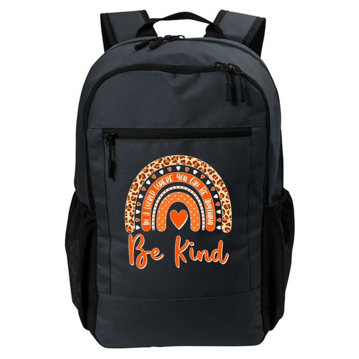 Cute Be Kind Wear Orange Rainbow Daily Commute Backpack