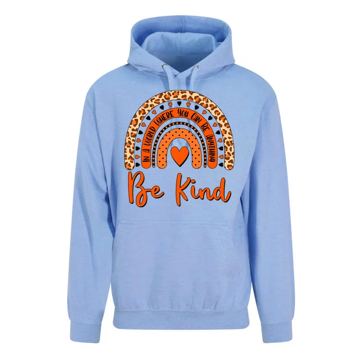 Cute Be Kind Wear Orange Rainbow Unisex Surf Hoodie