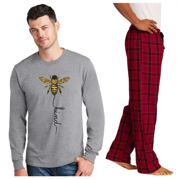 Cool Bee Kind Be Kind Shirts Gift For Women Men Long Sleeve Pajama Set