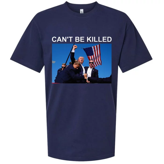 CanT Be Killed Trump  CanT Be Killed Sueded Cloud Jersey T-Shirt