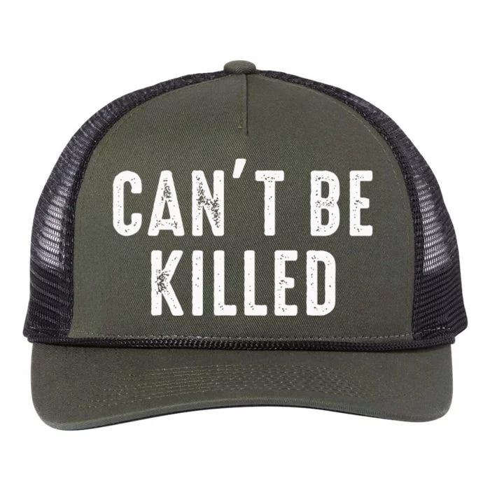 CanT Be Killed Retro Rope Trucker Hat Cap