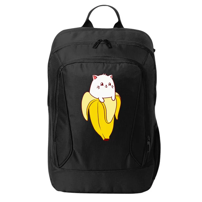 Cat Banana Kitten Lover Funny Kawaii Neko Pet Owner City Backpack