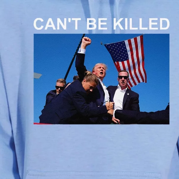 CanT Be Killed Trump  CanT Be Killed Unisex Surf Hoodie