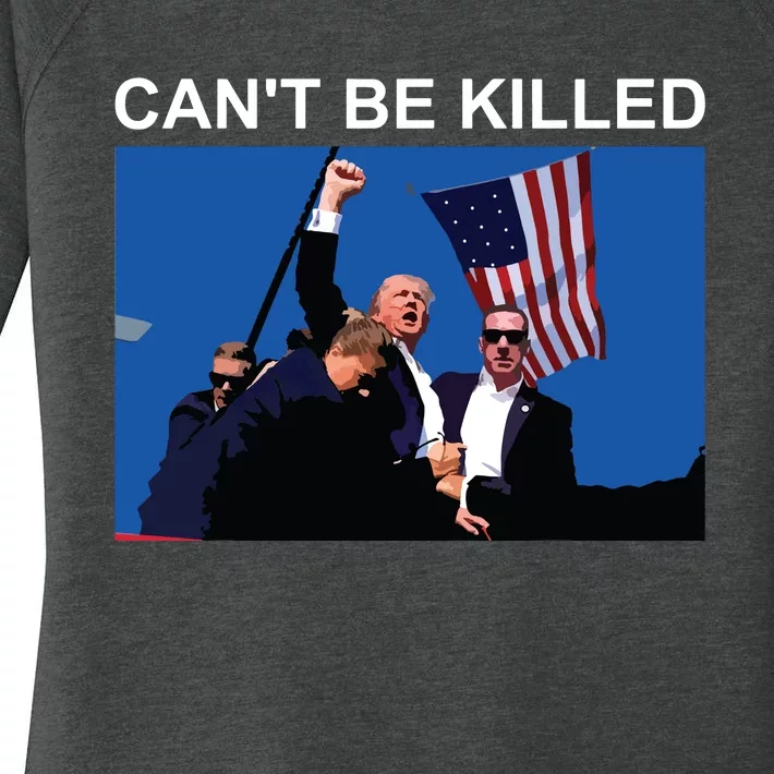 Cant Be Killed Trump Cant Be Killed Women's Perfect Tri Tunic Long Sleeve Shirt