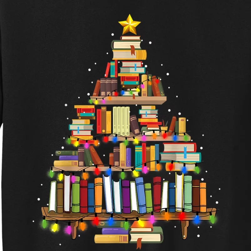 Christmas Book Lovers Bookworm Christmas Tall Sweatshirt