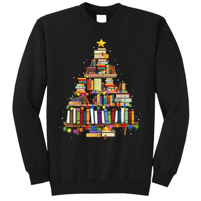 Christmas Book Lovers Bookworm Christmas Tall Sweatshirt