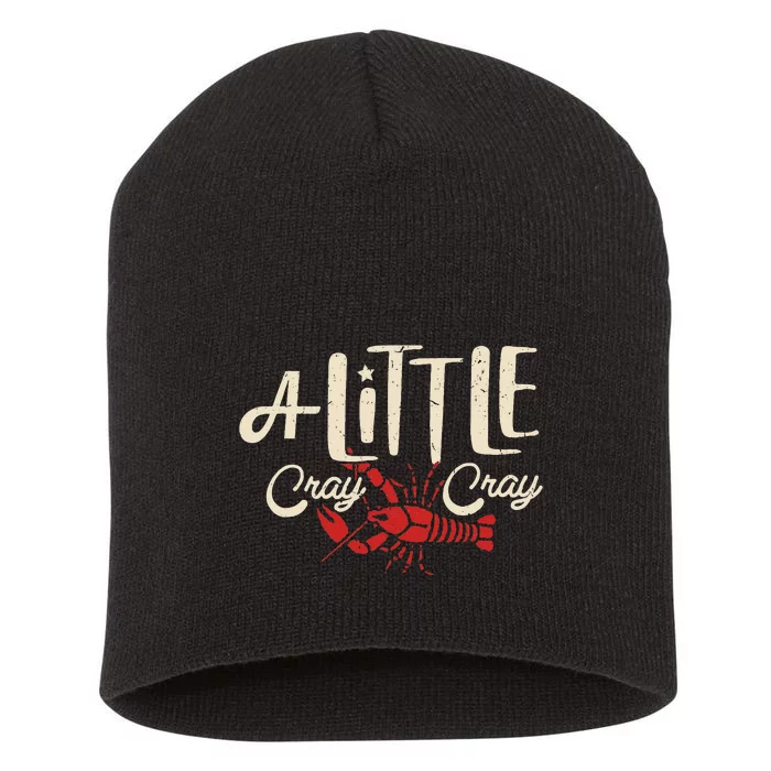 Crawfish Boil Little Cray Louisiana Short Acrylic Beanie