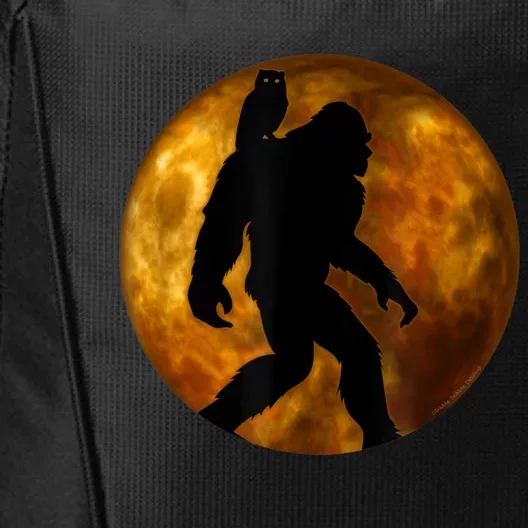 Cool Bigfoot Lovers Design With Full Moon Bigfoot City Backpack