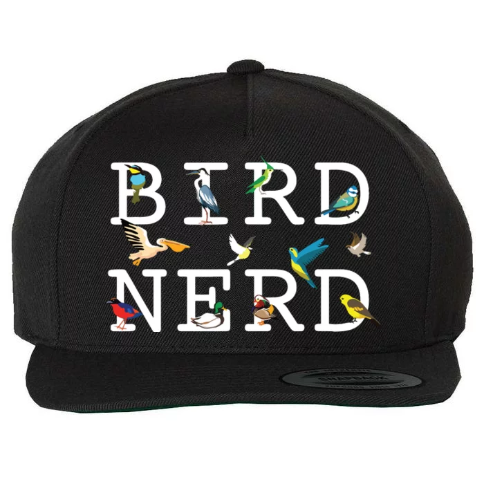 Cool Bird Lover Birdwatching Present Birdwatcher Birder Wool Snapback Cap