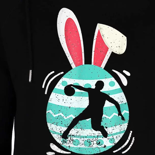 Cute Basketball Lover Easter Eggs Bunny Costume Easter Day Womens Funnel Neck Pullover Hood