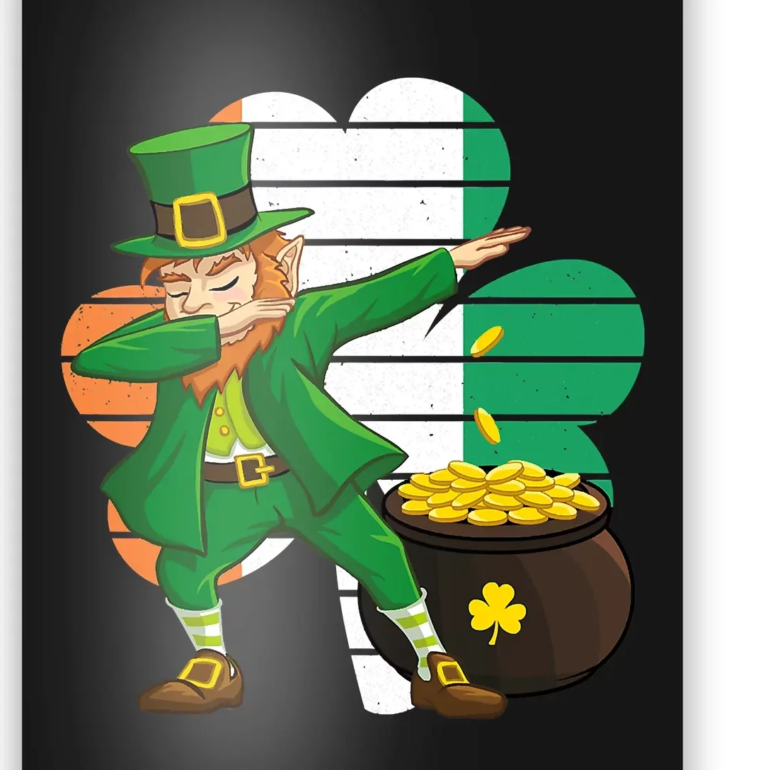 Dabbing leprechaun Face Mask St Patrick's Day Boys Kids Men Poster