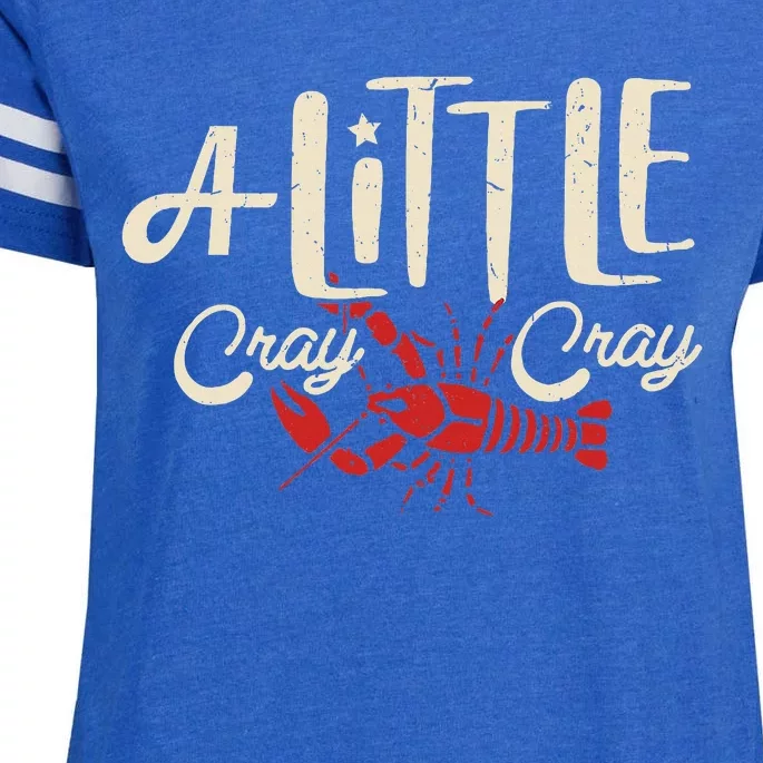 Crawfish Boil Little Cray Louisiana Enza Ladies Jersey Football T-Shirt