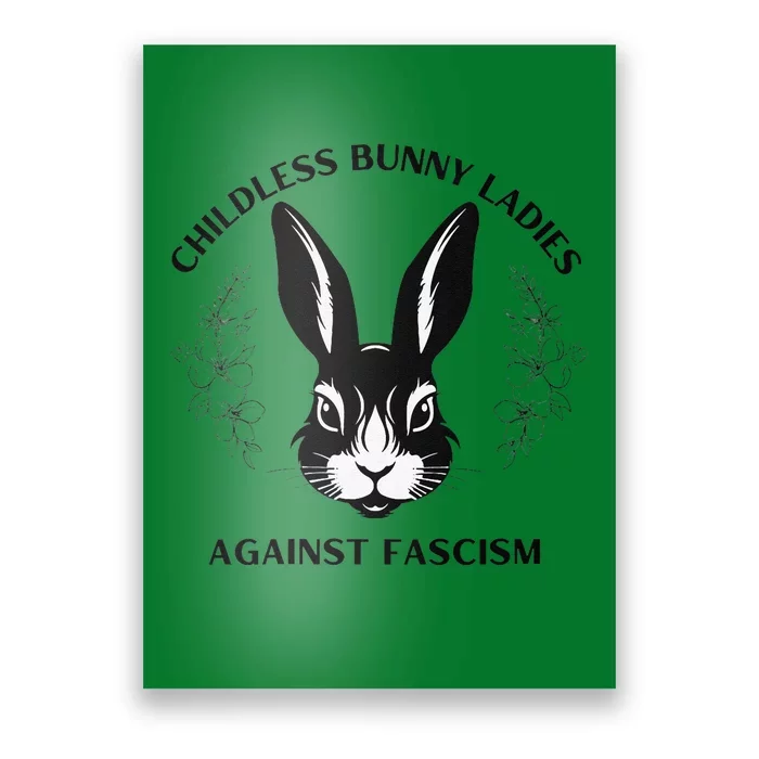 Childless Bunny Lady Rabbit Mom Democrat Vote Blue Poster