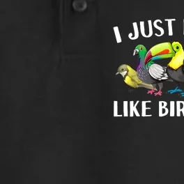 Cool Bird Lover Bird Watcher Nerd Parrot Birds Dry Zone Grid Performance Polo