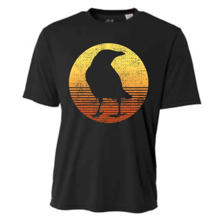 Crow Bird Lover Gift Raven Vintage Cooling Performance Crew T-Shirt