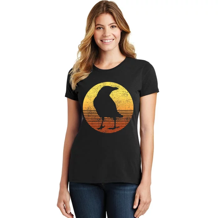 Crow Bird Lover Gift Raven Vintage Women's T-Shirt