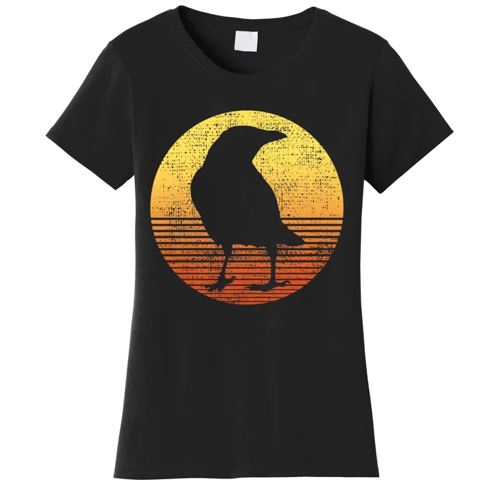 Crow Bird Lover Gift Raven Vintage Women's T-Shirt