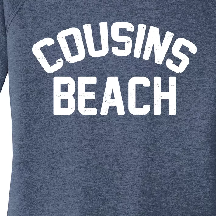 Cousins Beach Logo Women's Perfect Tri Tunic Long Sleeve Shirt