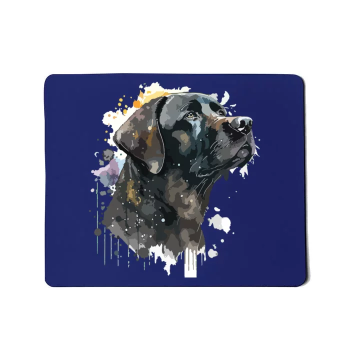 Cute Black Lab Black Labrador Retriever Puppy Dog Mom Animal Mousepad