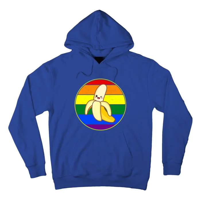 Cute Banana Lover Lgbtq Stuff Teen Rainbow Kawaii Love Fruit Gift Tall Hoodie