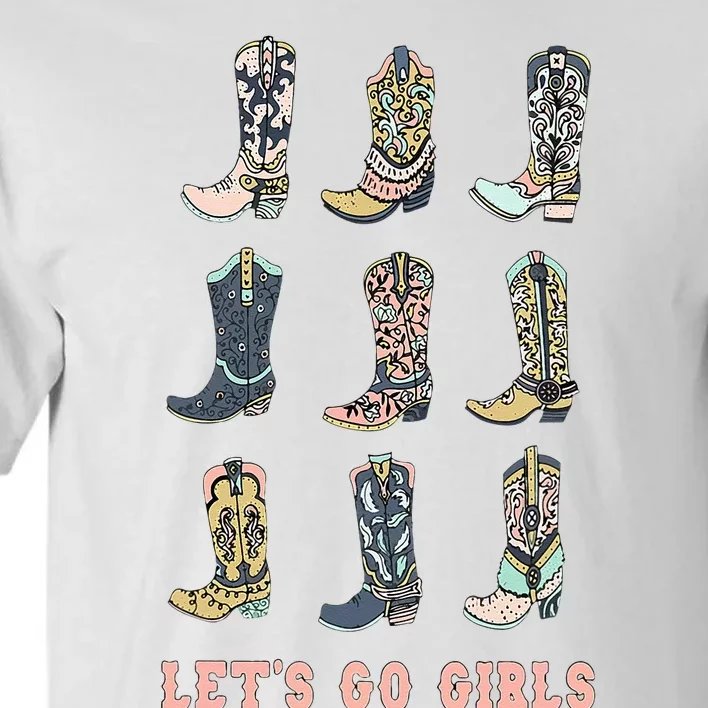 Cowgirl Boot Lets Go Howdy Western Cowgirl Tall T-Shirt