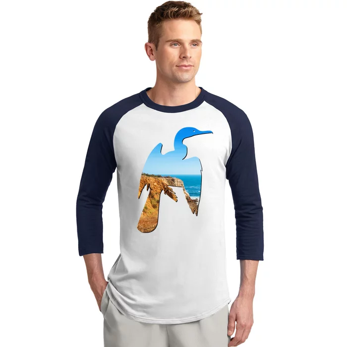 Cormorant Bird Lovers Silhouette Earth Day And Ocean Week Gift Baseball Sleeve Shirt