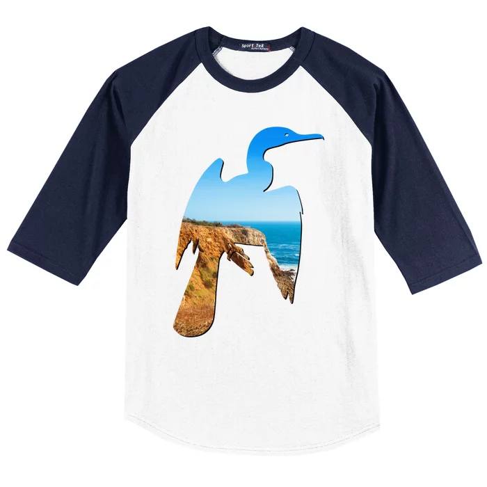 Cormorant Bird Lovers Silhouette Earth Day And Ocean Week Gift Baseball Sleeve Shirt