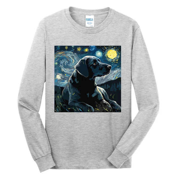 Cute Black Lab Black Labrador Retriever Puppy Dog Mom Animal Tall Long Sleeve T-Shirt