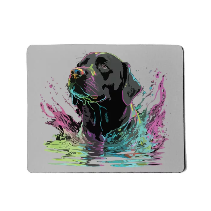 Cute Black Lab Black Labrador Retriever Puppy Dog Mom Animal Mousepad