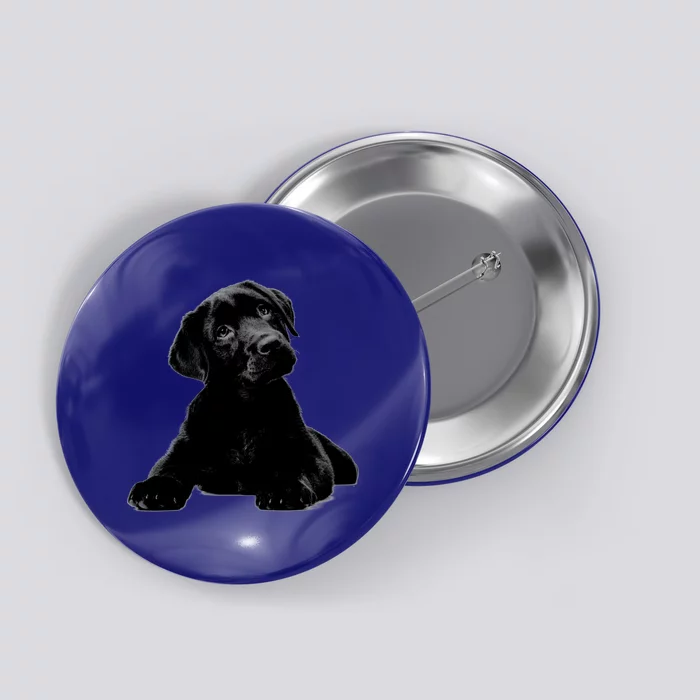 Cute Black Lab Puppy Dog Animal Lover Gift Button