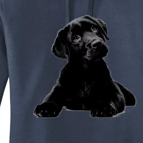 Cute Black Lab Puppy Dog Animal Lover Gift Women's Pullover Hoodie