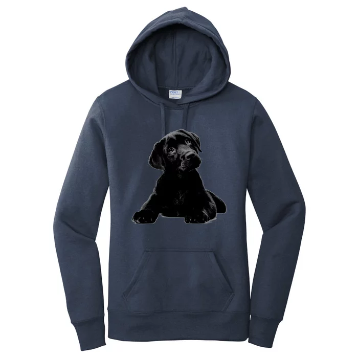 Cute Black Lab Puppy Dog Animal Lover Gift Women's Pullover Hoodie