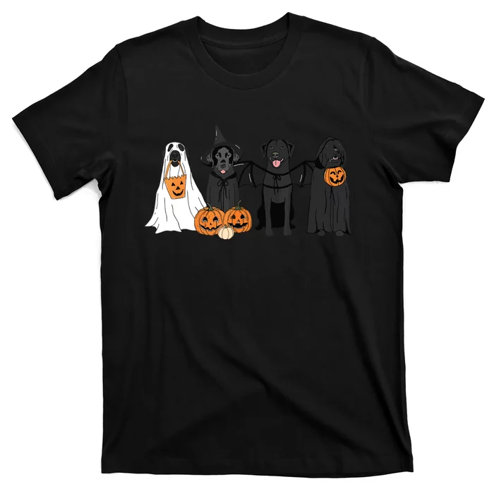 Cute Black Labrador Dog Halloween Pumpkin Labrador Dog Mom T-Shirt