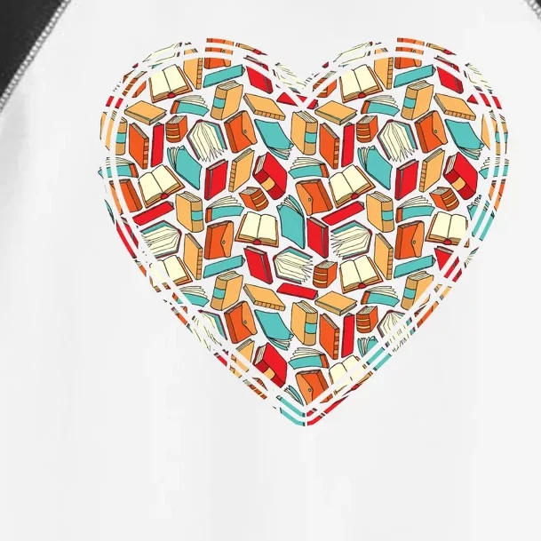 Cute Book Lover Reading Fan Heart Toddler Fine Jersey T-Shirt