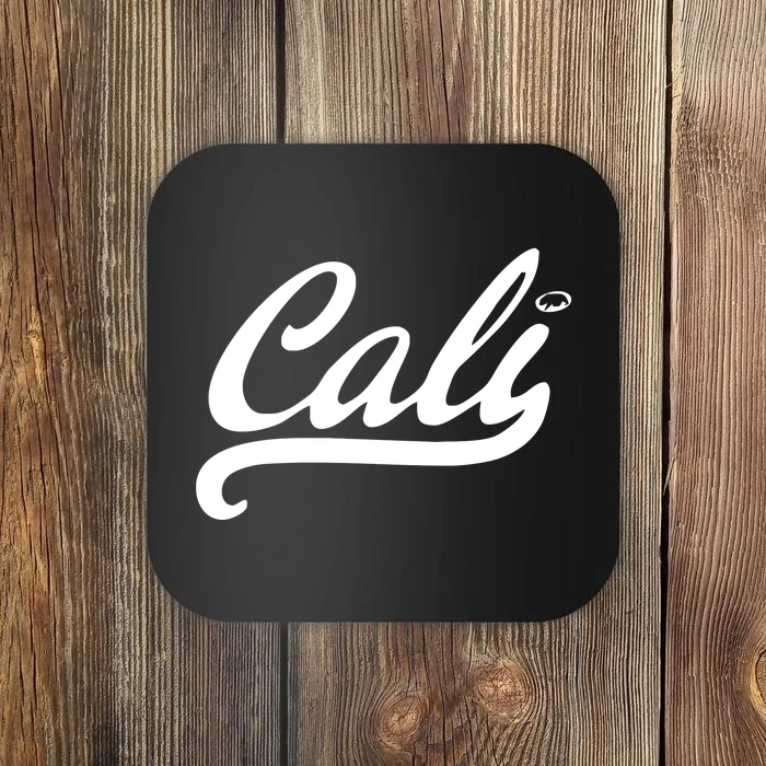 Cali Black Logo Coaster