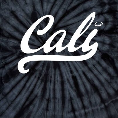 Cali Black Logo Tie-Dye T-Shirt