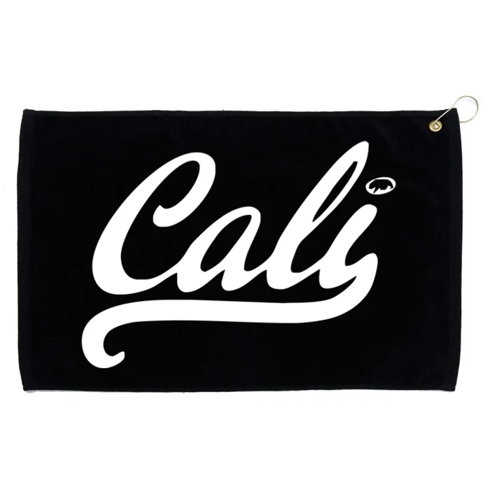 Cali Black Logo Grommeted Golf Towel