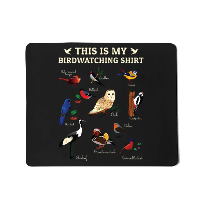 Cool Bird Lover Birdwatching Present Birdwatcher Birder Gift Mousepad