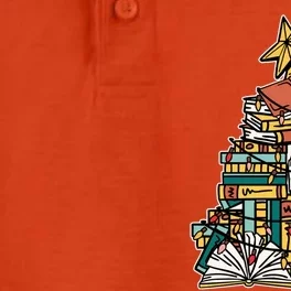 Christmas Book Lover Xmas Tree Reading Nerd Gift Dry Zone Grid Performance Polo