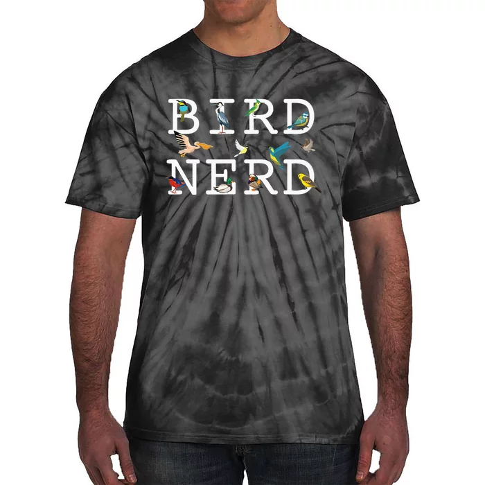 Cool Bird Lover Birdwatching Present Birdwatcher Birder Gift Tie-Dye T-Shirt