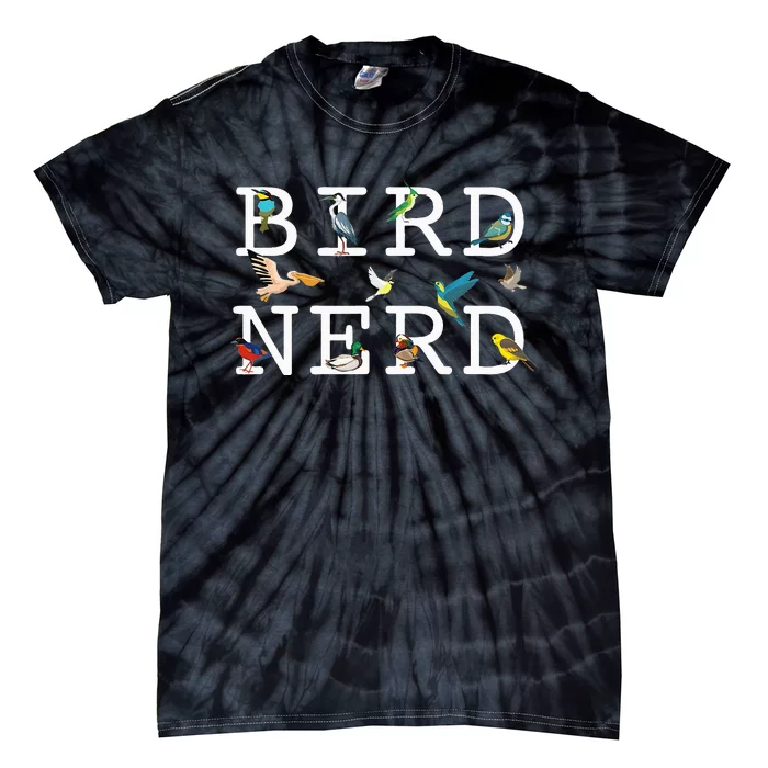 Cool Bird Lover Birdwatching Present Birdwatcher Birder Gift Tie-Dye T-Shirt